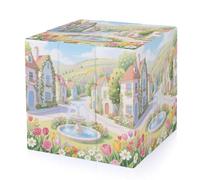 Flower Sea Town Magic Cube,The Original 3x3 Cube,Speed Cube Problem-Solving Brain Teaser,Easy Turning Sensory Puzzle Toy,Sensory Stress Relief Form Fidget Toys