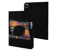Flower Seamstress Sewing Machine Tablet Case Compatible with IPAD Pro 20/21/22(11in) Protective Case Cover Tablet Stand Cover