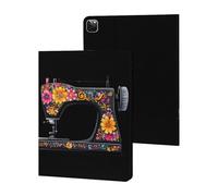 Flower Seamstress Sewing Machine Tablet Case Compatible with iPad Pro 2020/2021/2022 (12.9in) Protective Case Cover Tablet Stand Cover
