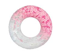 Flower Sequin Swimming Ring - 376G Portable Inflatable Pool Tubes with Handle | Swimming Water Ring for Pool | Round Swimming Pool for Lake, River, Water Park, Holiday, Party, Travel, Photo Requi