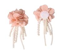 Flower Sew Brooch Trimmings Pearls Applique for Wedding Dress Curtain Scarf Do It Yourself Decorations Accessories Handmade Floral Pin