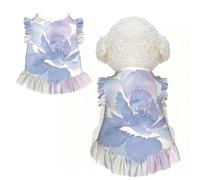 Flower Shadow Wash M Pet Apparel for Small Dogs-Cute Summer Outfit for Puppy, Soft Breathable Pet Clothes for Cat