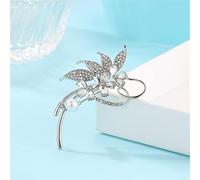 Flower Shape Brooch Autumn And Winter Silk Scarf Buckle Women'S Elegant Corsage