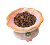 Flower Shape Cat Dish - Anti Vomiting Cat Bowl | Elevated Cat Container | Wide Shallow Cat Food Dish | Neck Protection Cat Bowl | Non-Slip Cat Raised Feeder | Spill Proof Ceramic Dog Dishes For Kitten