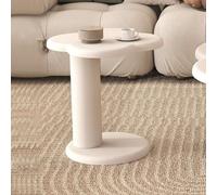 Flower Shape Coffee Table Set of 2, Funky Minimalist Nesting Tables with Round Corners, Irregular Design for Living Room, Bedroom, or Balcony