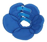 Flower Shape Dog Protective Collar Adjustable Pet Soft Wound Recovery Neck CollarBlue L (L)