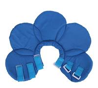 Flower Shape Dog Protective Collar Adjustable Pet Soft Wound Recovery Neck CollarBlue L (S)