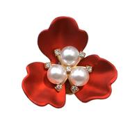 Flower Shape Shirt Decoration - 1.38 Inch Metal Flower Buds | Exquisite Flower Shape Pearl Brooch for Sawist's Fashion Designers, House Sewers, Tailors, Artists, Clothing, Wedding