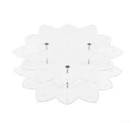 Flower Shaped Acrylic Lollipop Display Stand 19 Hole Cake Holder Clear Dessert Riser for Parties Wedding Candy Shop 25x5cm