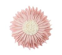 Flower Shaped Cushion Covers Sunflower Pillowcase Round Throw Pillows Cute Seat Throw Pillow Cushion Home Sofa Tatami Pillow Cushion Cover,45x45cm (Light Pink)