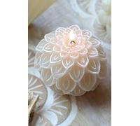 Flower Shaped Cut Out Candle, Decorative Floral Shaped Cream Candle, Cut Out Wax Flower, Water Lily Room Decoration, Housewarming Gift, Mothers Day Gift, Birthday Present