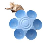 Flower Shaped Feeding Bowl - Cat Food Bowl in 6 Meal Design, Cute Petal Shape, Durable and Safe for House Cats, Promotes Healthy Eating and Digestion, Great Food