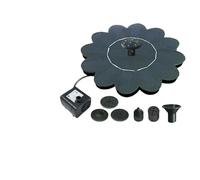 Flower Shaped Glass Solar Fountain - 3.5W Eco-Friendly No Battery Solar Water Pump with 6 Spray Nozzles, Best for Creating a Serene Bird Bath, Garden Pool & Patio Decor for UK Wildlife Lovers