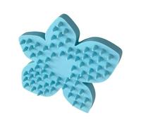 Flower Shaped Pet Brush, 4.4 Inch Petal Massage Grooming Tool | 3D Printed Soft Bristles 85G Gentle Soothing Hair Removal Scrubber Comb for Puppies, Kittens, Cats, Home