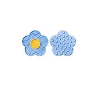 Flower Shaped Silicone Lick Mat for Dogs Cats Slow Feeder Pet Licking Pad with Suction Cups, Easy Clean Calming Toy for Small Medium Large Breeds Pink