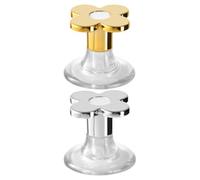 Flower Shaped Toilet Button Top Handles 2pcs Abs Replacement