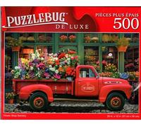 Flower Shop Delivery - 500 Pieces Deluxe Jigsaw Puzzle for Adults 16 +