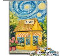Flower Shop Under The Night Sky 2000 Piece Jigsaw Puzzle for Adults Teens, Pattern Assembly Fun at Home Activities, Birthday Present,Travel Gifts (70x100cm)