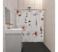 Flower Shower Curtain Pink Flower Waterproof and Mildew Resistant Partition Decoration Bathroom Shower Curtains WxH:94"x77"/240x195cm Bathroom-Shower-Curtain