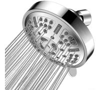 Flower Shower Head with Multiple Spray Modes, Swivel Ball for Flexible Positioning, and Dual Stage Water Pressure Technology for Enhanced Showering Comfort and Performance