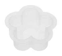 Flower Silicone Candle Mold for DIY Makers, Reusable Handmade Craft | White Silicone, Flower Shape for Wax Melts and Soaps, Sleek Modern Decor for Cafes and Workshops