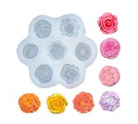 Flower Silicone Fondant - 3D Flower Cake Decorating Tools | Versatile Petal and Leaf for Candy, Chocolate and Wedding Cakes | Pro Level Casting Mould