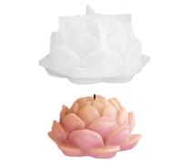 Flower Silicone Mold - Candle Making Molds | Flexible Silicone Casting Molds Aromatherapy Candle Molds | 5.4x4.9cm Flower Soap Molds Creative Ornament Mould for Candle Soap Ornament & Cake