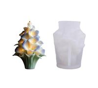 Flower Silicone Mold Soap Making Tool Craft Projects Holiday Decorations Simple Demolding Process Decorative Flower Soap Mold