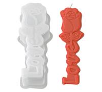 Flower Silicone Mould Spring, 3D Candles Silicone Moulds Casting Moulds Spring, Candle Moulds Silicone Roses Tulips with Letters, Candle Moulds Silicone, Candle Moulds for Casting, Candle Casting