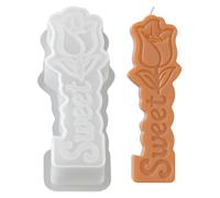 Flower Silicone Mould Spring, 3D Candles Silicone Moulds Casting Moulds Spring, Candle Moulds Silicone Roses Tulips with Letters, Candle Moulds Silicone, Candle Moulds for Casting, Candle Casting