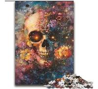 Flower Skull JigsawPuzzle 2000 Pieces for Teenagers, Educational Family Game Suitable for Desktop Decoration (70x100cm)