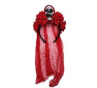 Flower&Skull Shape Headband For Women Halloween Party Hair Hoop With Veil Hairband Woman Taking Photo Hair Accessories Colorful Crown For Wedding Girls Crown For Girls Taking Photo Crowns For Women