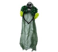 Flower&Skull Shape Headband for Women Halloween Party Hair Hoop with Veil Hairband Woman Taking Photo Hair Accessories