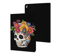Flower Skull Tablet Case Compatible with ipad Pro/2016 ipad Pro (9.7in) Protective Case Cover Tablet Stand Cover