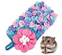 Flower Snuffle Mat 25x45cm Interactive Foraging Mat for Small Medium Dogs Slow Feeder Sniffing Training Toy Durable Polyester Pet Mat for Rabbits Guinea Pigs Multicolor (PINK)