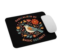 Flower Social Judge Feminist Radicalized By Basic Decency Mouse Pad Portable Mouse Mat Soft Desk Mat For Laptop Computer Pc 25X30Cm