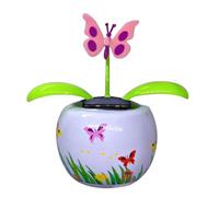 Flower, Solar Dancing Flowers - Cute Car Decoration with Solar Powered Flowers Head in Colorful Pots - Flower Car Decoration, Solar Dancing Figures for Desk