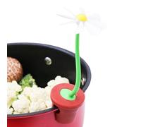Flower Spill Proof Lid Lifter - Funny Silicone Pot Holder, Anti-Overflow Steam Vent, Durable Heat Resistant Boil Control Tool | No Boil Stopper