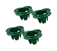 Flower Sprinkler Head Protector 6.89in Green PP Serrated Edge Pack of | UV resistant polypropylene fits standard pop-up sprinkler heads secure soil grip quick setup suitable for home or