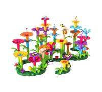 Flower Stacking Toys,Garden Flower Block Toys Building Stacking Game - Reusable Educational Construction for 3 Years Olds Girls Children Kids