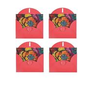 Flower Stained Glass Horizontal Full Single-Sided Printing Pearlescent Paper Birthday Halloween Christmas Halloween Birthday Party Holiday Greeting Card