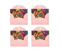 Flower Stained Glass Horizontal Full Single-Sided Printing Pearlescent Paper Birthday Halloween Christmas Halloween Birthday Party Holiday Greeting Card