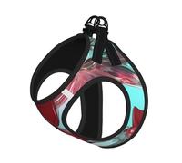 Flower Stained Glass Print Pet Leash Vest,For Small Dogs,Adjustable And Comfortable Cat Puppy Essentials