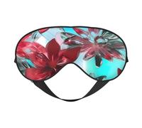 Flower Stained Glass Sleep Mask,100% Natural Mulberry Silk Eye Mask with, Ultra-Soft Eye Covers for Sleeping, Travel, Nap