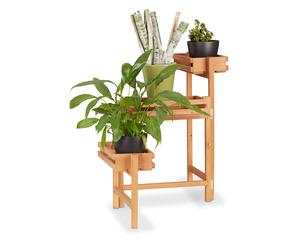 Flower Staircase, Adjustable Ladder Rack, 3-Tier Plant Stand Herb Shelf