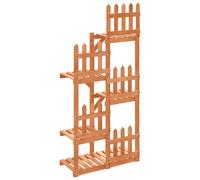 (light brown, 60 x 25 x 130 cm/without wheels) vidaXL Flower Stand Plant Stand Flower Pot Holder Planter Rack Solid Wood Fir