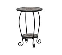 Flower Stand Stella Ø 40 x 60 cm Frame Iron Mosaic Look Table