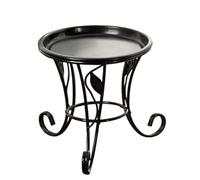Flower Stand - Wrought Iron Shelf , Metal Tall Plant Stand,| Decorative Plant Holder, Sturdy Rust Resistant Metal Frame Elevated Design For Corner Placement, Patio, Living Room & Garden Decoration