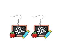 Flower Statement Earrings Personality Earrings Simple and Delicate Design Suitable for All Occasions Women Earrings for Mother Days Easter (Black, One Size)
