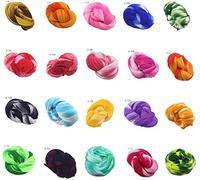 Flower Stockings Material Tensile Nylon Stocking for Flower Making Accessory Handmade DIY Crafts Wedding Home Decoration Random Mixed Colors Pack of 12pcs 1.5 Meters Stretched